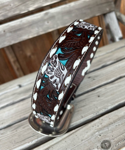 Turquoise Tooled | Nocona Kids - Korvel