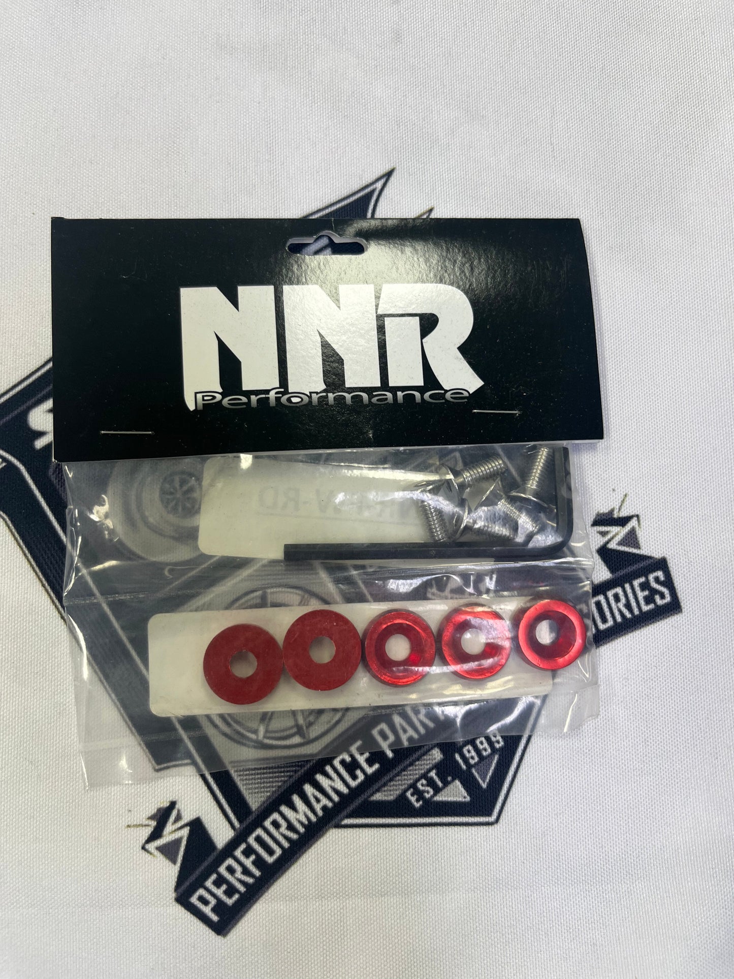 Pack de 5 rondelles de garde-boue Nnr - Rouge