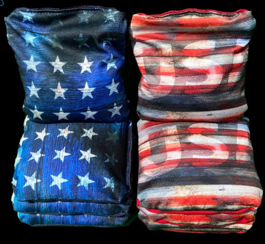 Premium USA & Canada Flag Cornhole Game Set - Korvel