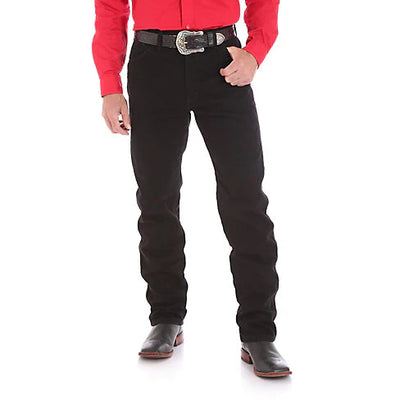 Classic Black Cowboy Cut Jeans for Men - Korvel