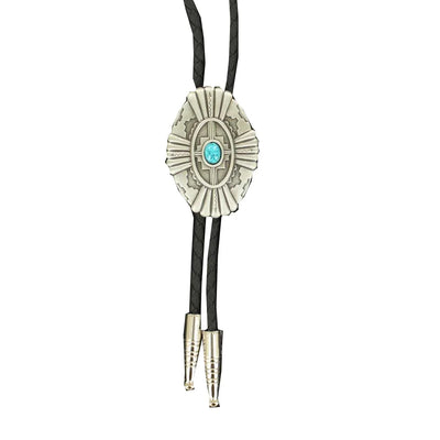Elegant Turquoise Stone Bolo Tie - Korvel