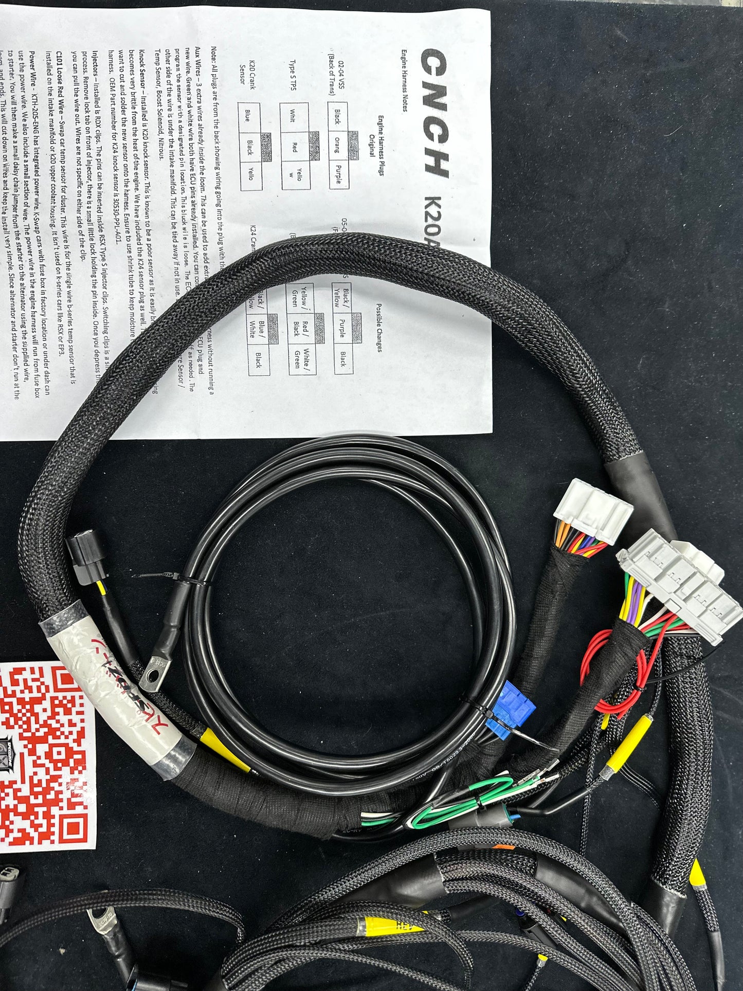 SPDZ1 K-Series RSX Civic Si EP3 K-Swap Tucked Engine Harness