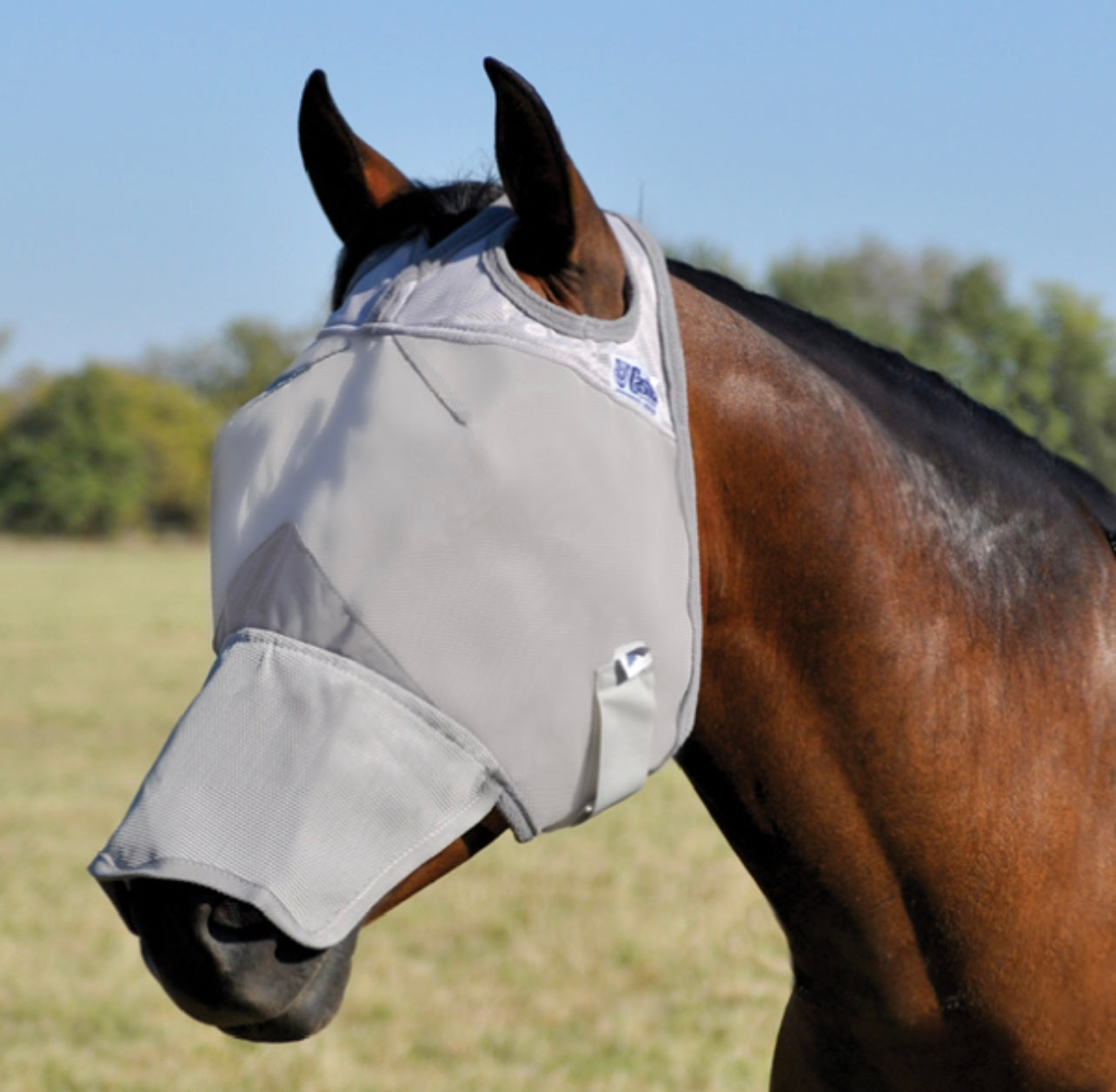 Crusader Extended Nose Fly Mask for Horses - Korvel