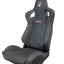 Asientos de Carreras SPDZ1 Katana - Cuero Negro con Costura Blanca