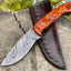 Premium Damascus Steel Skinning Knife for Hunters - Korvel