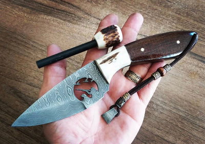 Premium Handcrafted Damascus Steel Hunting Knife - Korvel