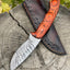 Premium Damascus Steel Skinning Knife for Hunters - Korvel
