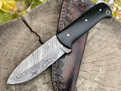 Premium Handmade Damascus Steel Outdoor Knife - Korvel
