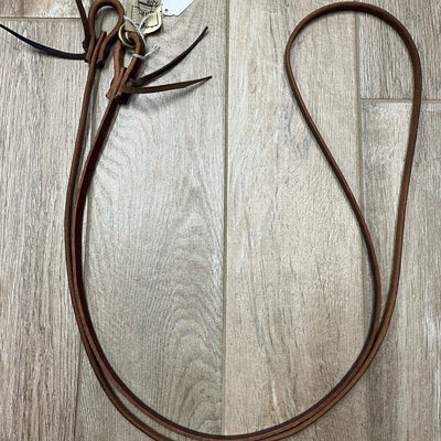 Premium 8ft Harness Leather Roping Rein with Water Loops - Korvel