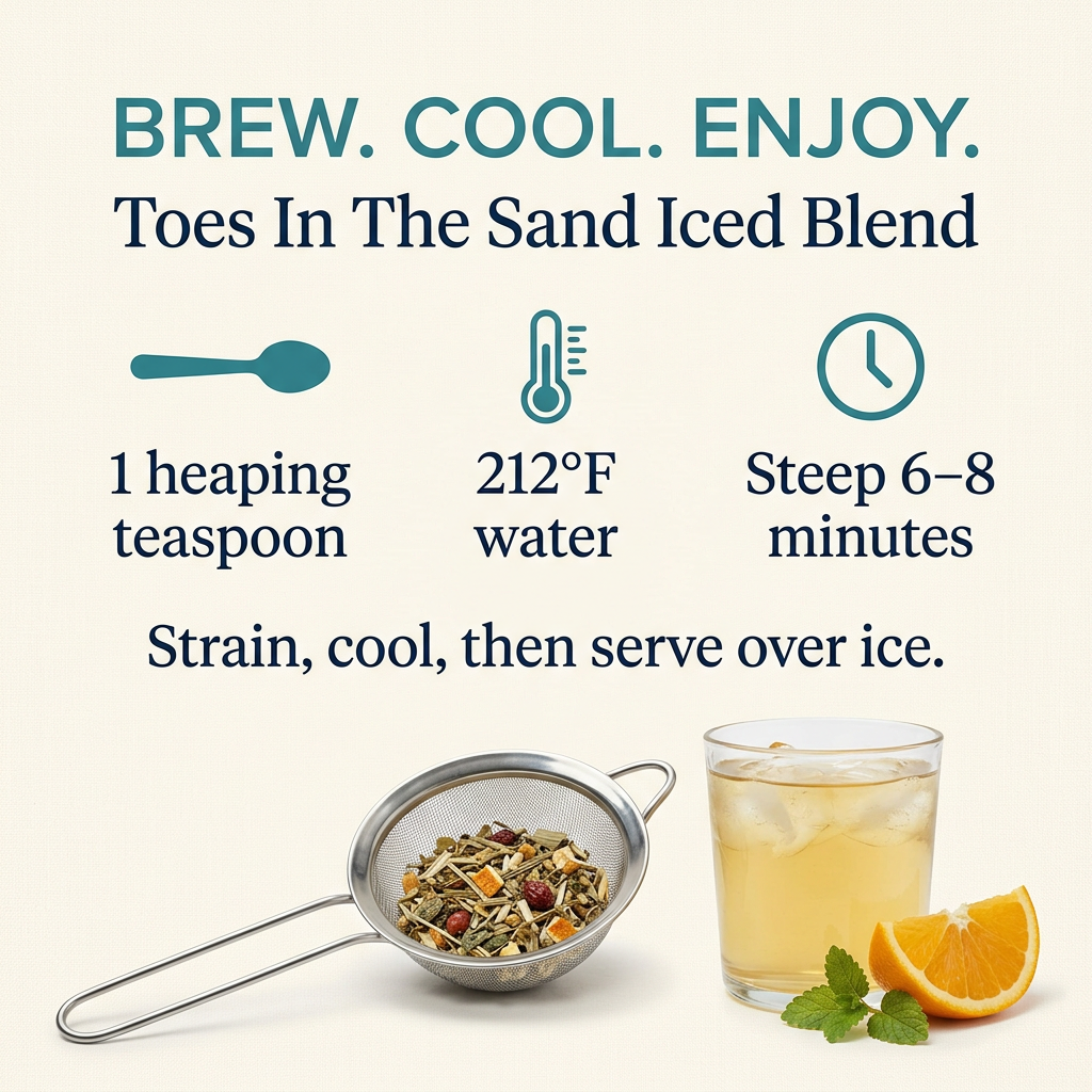 Toes In The Sand Iced Blend - Organic Herbal Tea