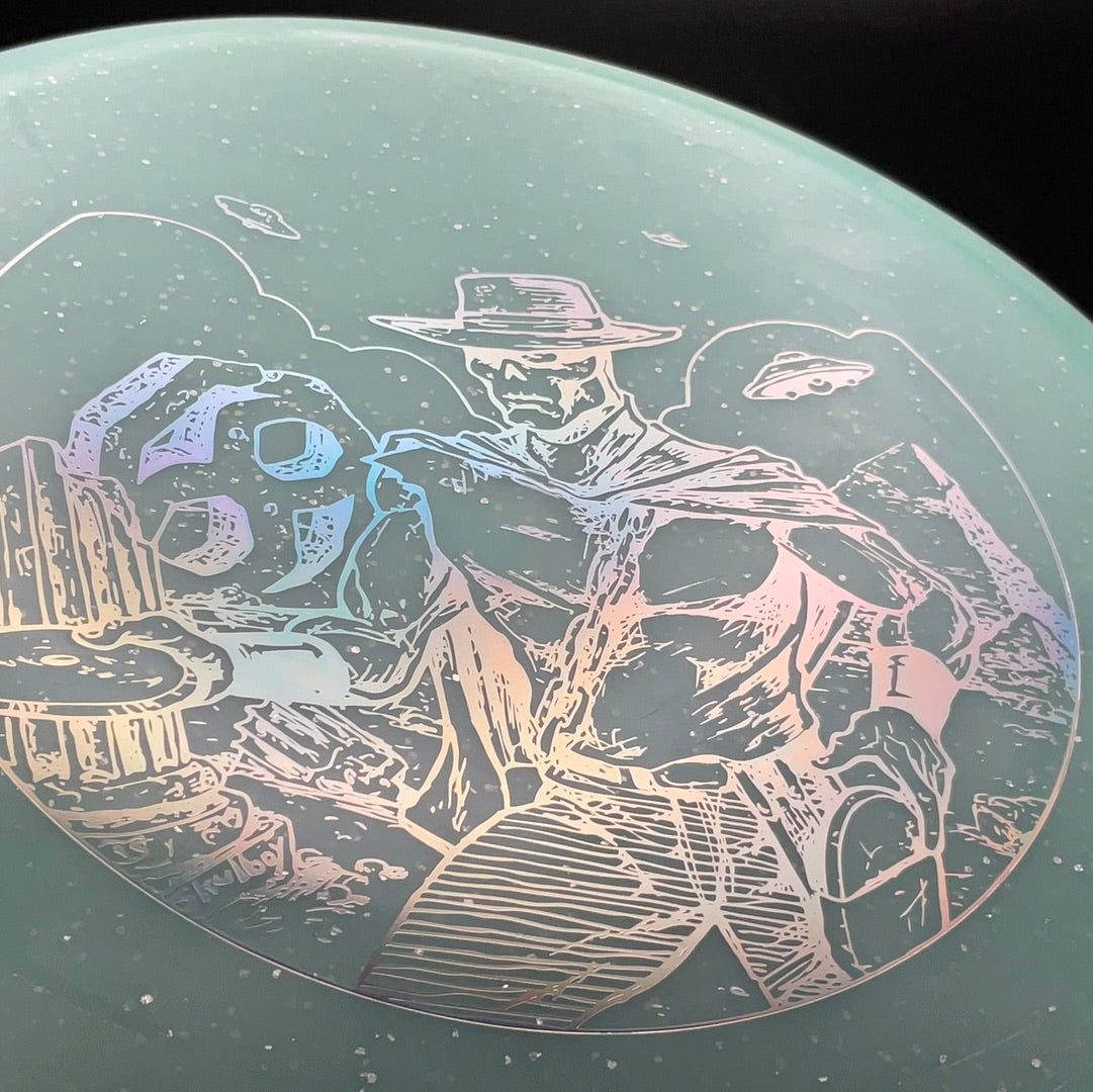 Metal Flake C-Blend Glow Ra - Marauder Stamp Disc Golf Disc