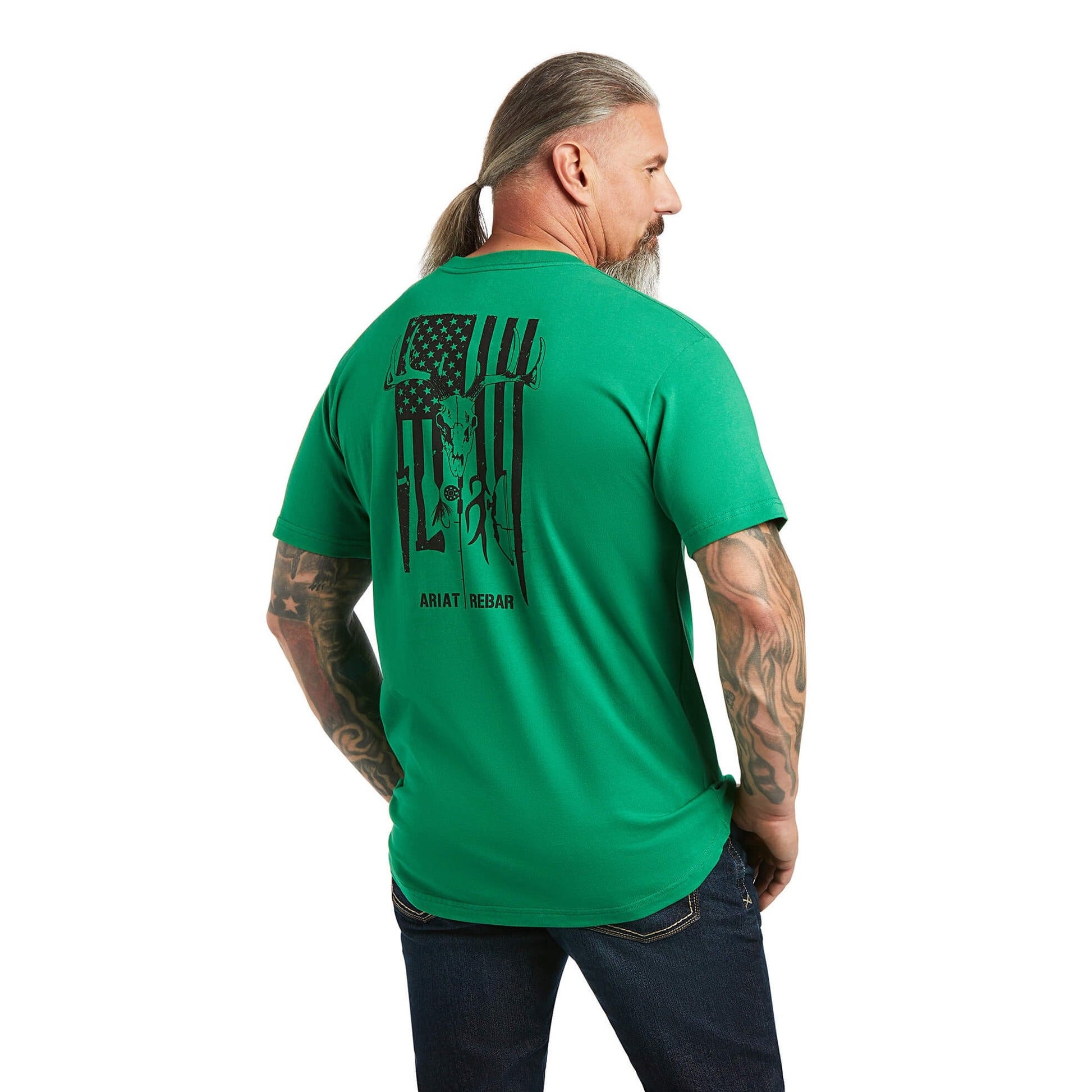 Ariat Men's American Outdoors Graphic Tee - Green - Korvel