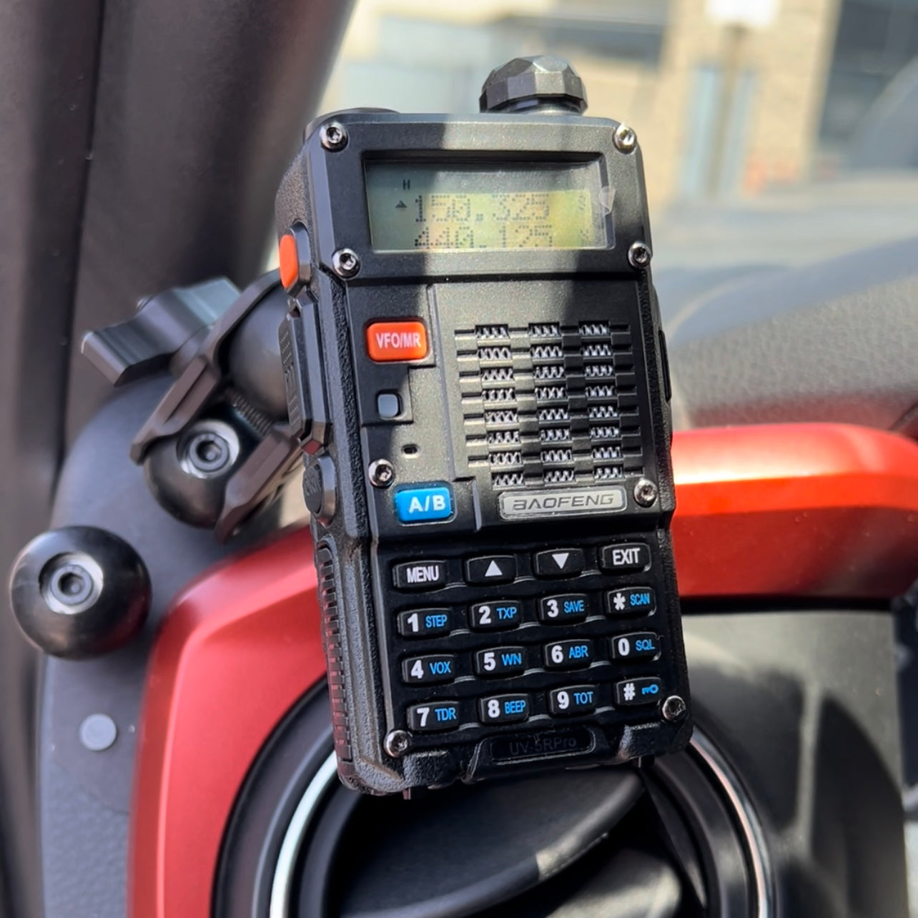 Premium Clip Style Radio Mount with 1" Ball Adapter - Korvel