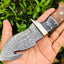 Premium Raindrop Damascus Guthook Skinning Knife - Korvel