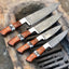 Exquisite Handmade Damascus Steel Knife Collection - Korvel