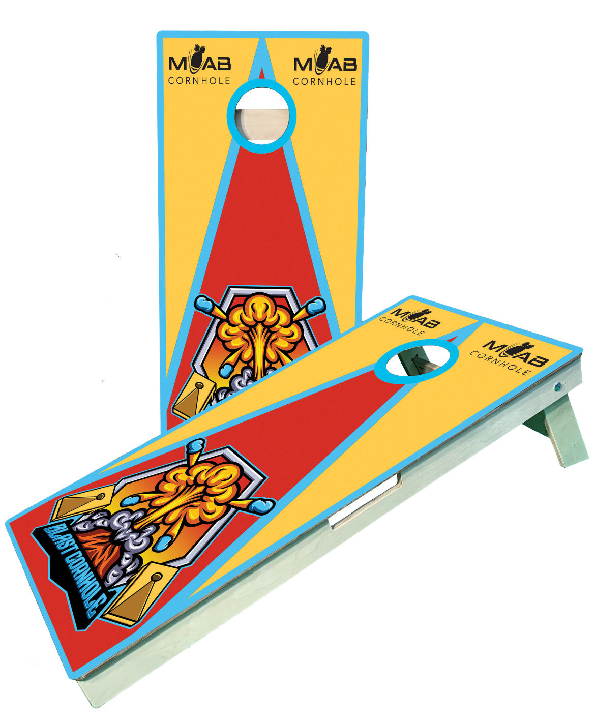 Pro-Grade 5 Set Cornhole Bundle - Boards, Score Towers & Airmail Box - Korvel
