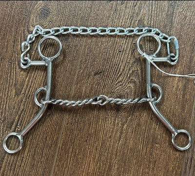 Premium 7" Twisted Wire Bridle Bit - #38 Mouthpiece - Korvel