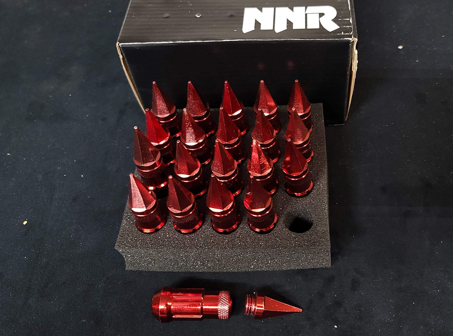 NNR Steel Extended Spline Wheel Lug Nuts with Spike - 20pcs