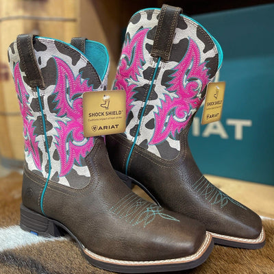 Ariat Kids' LoneStar Rowdy Rust Boots - Stylish & Fun - Korvel