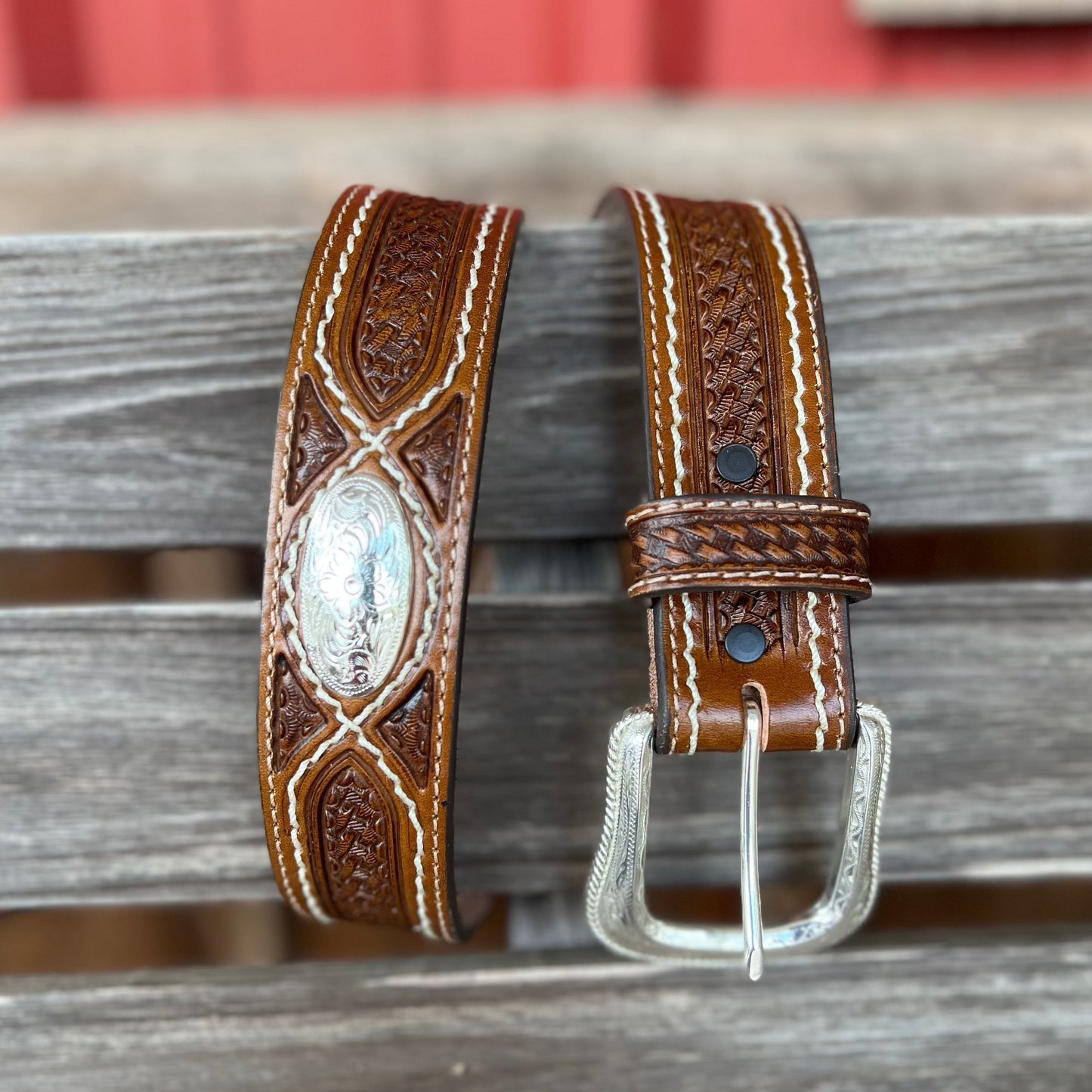 Tony Lama Men's 1.5" Cross Creek Belt - Stylish Western Accessory - Korvel