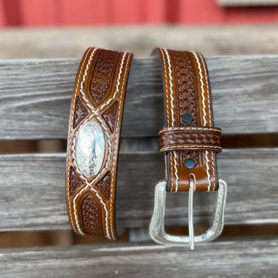 Tony Lama Men's 1.5" Cross Creek Belt - Stylish Western Accessory - Korvel