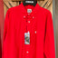 Vibrant Red Cinch Long Sleeve Shirt for Boys - Korvel