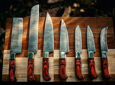 Premium Handmade Damascus Steel Chef Knife Collection - Korvel