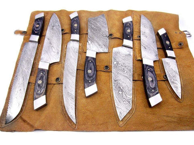 Exquisite Handmade Damascus Steel Kitchen Knife Collection - Korvel
