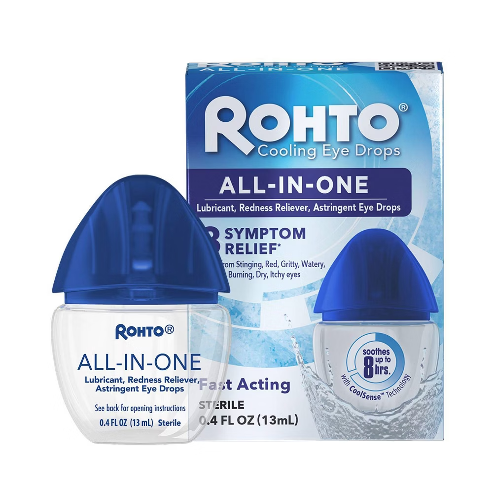 Gotas para los ojos refrescantes Rohto Multi-Symptom Relief - 4 Oz