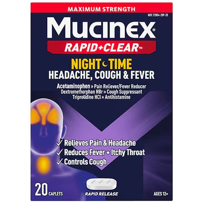 Max Strength Nighttime Relief for Cough & Fever