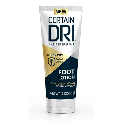 Long-Lasting Antiperspirant Foot Lotion for Sweat Control