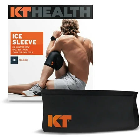 KT Health Recovery+ Manchon de Glace pour Genou et Coude - L/XL - Noir