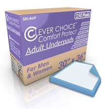 Clever Choice Comfort Protect Adult Underpads 30" x 36" - 25 Pack