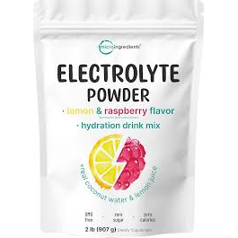 Poudre Électrolytique Hydratante Premium - Saveur Citron Naturel