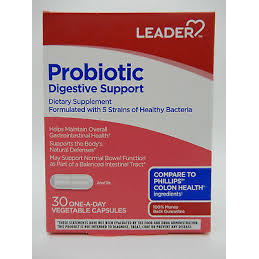 Leader™ Probiotique Digestif – Formule à 2 Souches (30 ct)