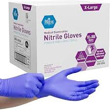 Gants d'examen en nitrile Leader™ – Grand, sans poudre (100 unités)