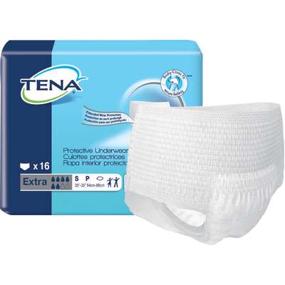 TENA® Protective Underwear Extra – Maximum Absorbency (Small, 64 Count)