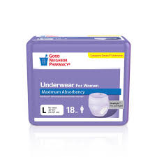 GNP Women's Large Protective Underwear - 4 Packs of 18 Count