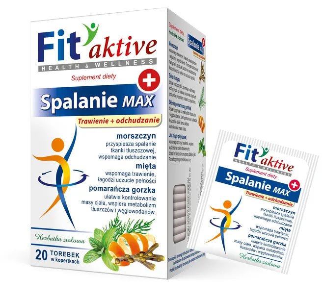 MALWA Fit Aktive MAX BURN Sachets de Thé - 20 Comptes