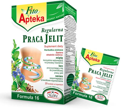 MALWA Fito Apteka Thé Herbal pour le Soutien Digestif - 20 Sachets