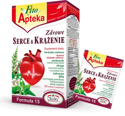 MALWA Fito Apteka Té para el Corazón y la Circulación - 20 Bolsitas