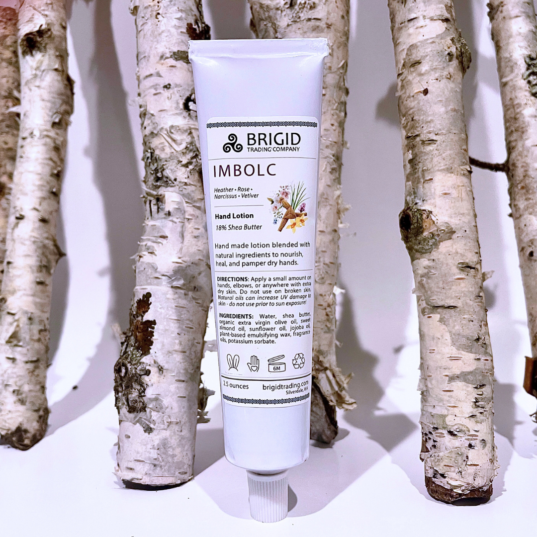 Brigid's Embrace Natural Hand Lotion - Floral & Earthy Blend for Imbolc - Korvel