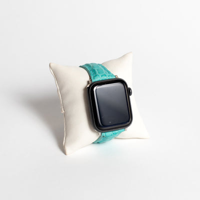 Premium Aqua Apple Watch Band