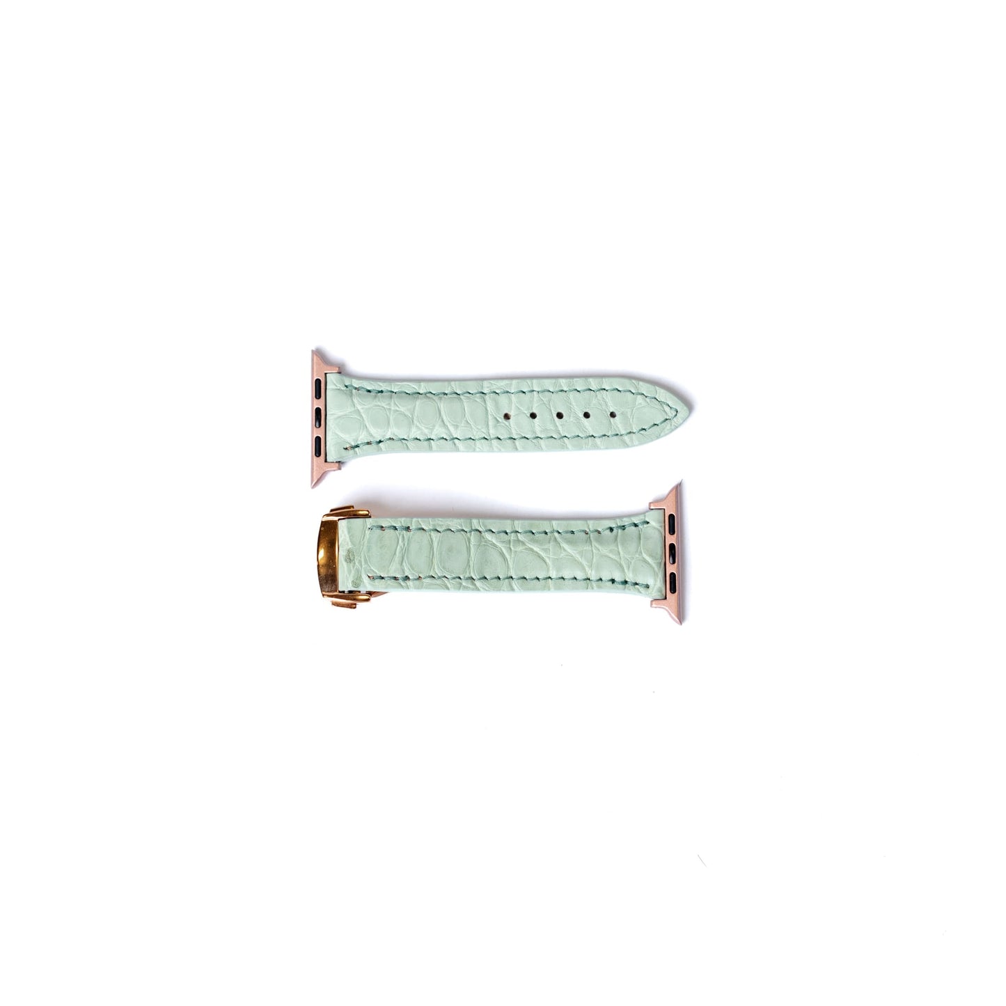 Bracelet Apple Watch Alligator Mat Vert