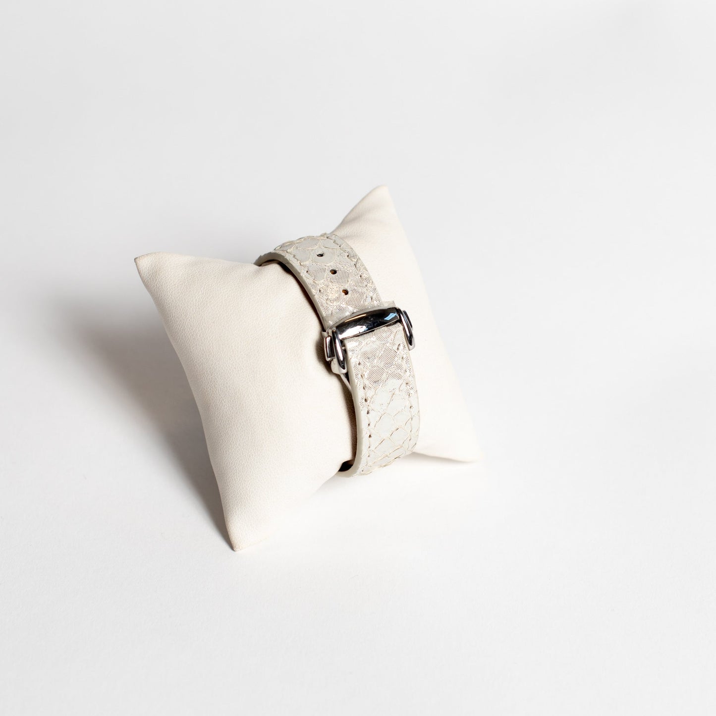 Bracelet en Python Métallique Argent pour Apple Watch