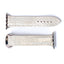 Bracelet en Python Métallique Argent pour Apple Watch