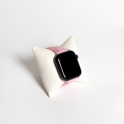 Light Pink Matte Alligator Apple Watch Band
