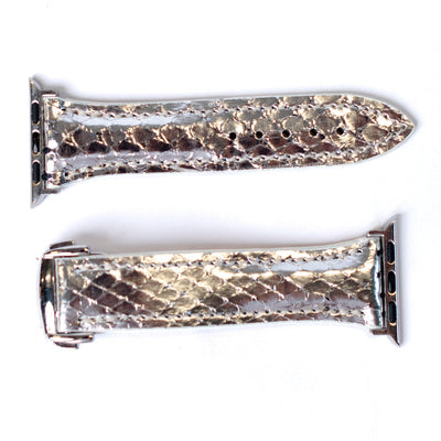 Premium Silver Metallic Apple Watch Band