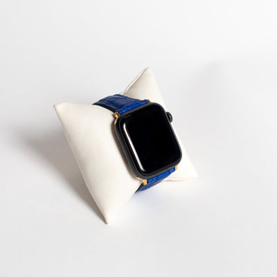 Cobalt Alligator Apple Watch Band
