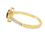 Natural .42ct Quartz Diamond Ring in 10KT Yellow Gold